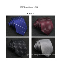 Business Wedding Party Christmas Gift Private Print Jacquard Woven Necktie Handmade 100% Silk Suit Ties for Men